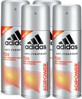 Adidas Adipower M Deodorant Multi Pack - 4 x 150 ml