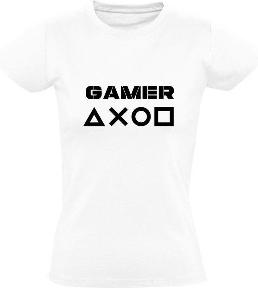 Gamer Dames t-shirt | playstation | xbox | games | computer | Wit