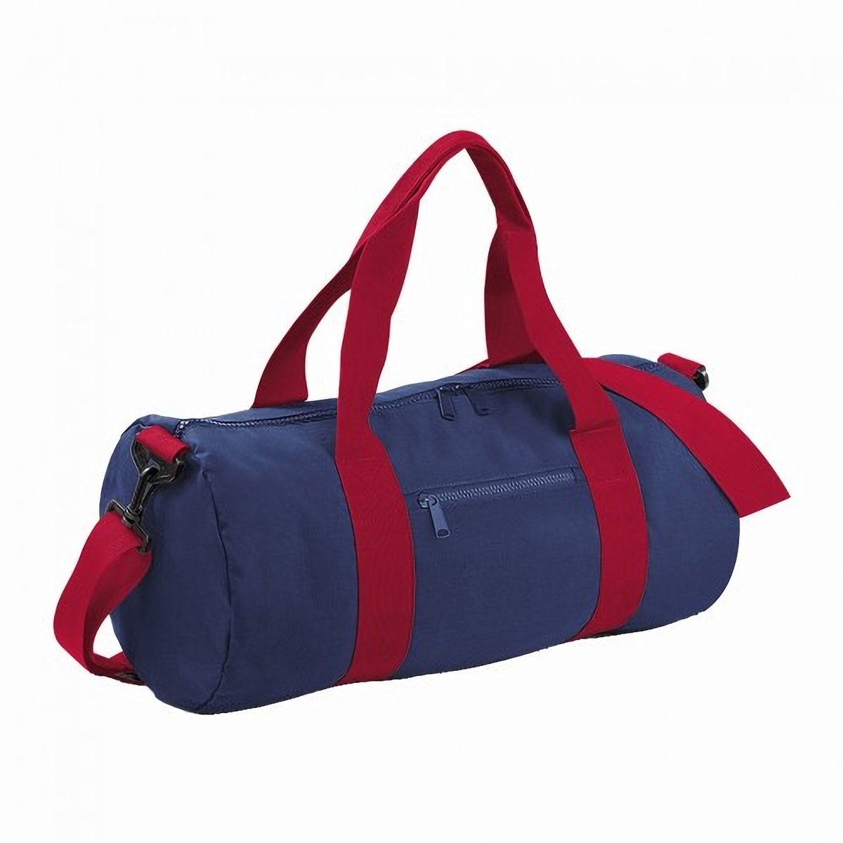 Bagbase Gewoon Varsity Barrel / Duffle Bag (20 Liter) (Pakket van 2) (Franse marine / klassiek rood)