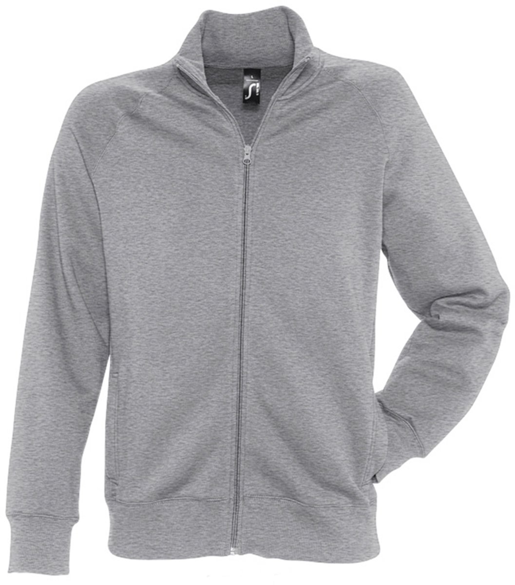 SOLS Heren Sundae Full Zip Sweat Jacket Grijze Mergel