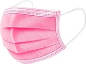 Bouchons buccaux BonBini's® PINK 3 couches - masque buccal rose CE & FDA - Chirurgical non médical - 50 pièces - Taille unique - Pince-nez