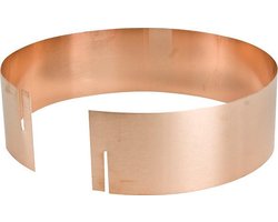 Slakkenring - massief koper - beschermt tegen slakken diameter 15 cm, 1 stuks