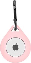 silicone druppel sleutelhanger - roze - Geschikt voor AirTag -