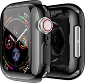 YPCd® Apple Watch Siliconen Case - Zwart - 44mm - 360 bescherming