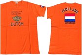 Oranje Holland T-shirt, Large, GEBORDUURD.