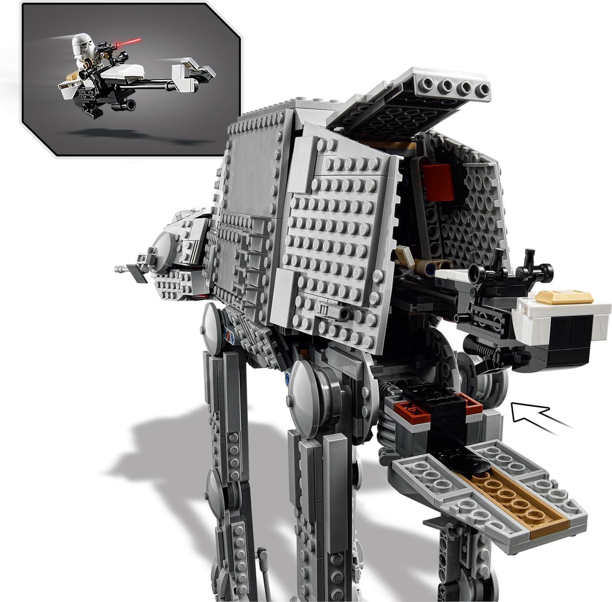 LEGO® Star Wars™ AT-AT™ 75288 bouwset, leuke speelset voor kinderen die spannende missies uit het Star Wars universum en scènes uit de klassieke Star Wars trilogie willen naspelen (1267 onderdelen) — afbeelding 20