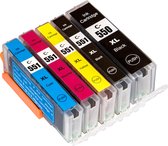 Inktcartridges voor Canon 550/551- Multipack van 5 - PGI-550 / CLI-551 XL - Voor Canon Pixma Printers: MG5450 / MG5550 / MG5650 / MG6350 / MG6450 / MG6650 / MG7150 / MG7550 / IP7250 / MX925 /