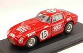 De 1:43 Diecast Modelcar van de Ferrari 375MM #15 van de Carrera Panamericana Mexico in 1953. De coureurs waren Stagnoli en Scotuzzi. De fabrikant van het schaalmodel is Art-Model. Dit model is alleen online verkrijgbaar