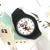 Bing horloge, zwart bandje, BING watch