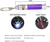 Sleutelhanger 2in1 laserpen + LED Light Led Laser Pointer - Groen
