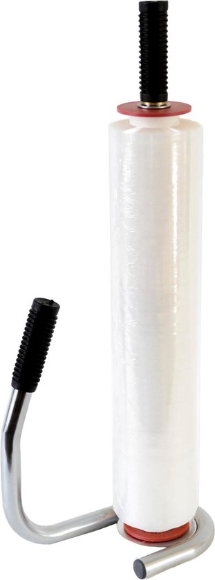 Kortpack - SET: 1 Folie-Dispenser + 1 rol Transparante Handwikkelfolie 20my dik, 50cm breed x 300mtr - (005.0250)