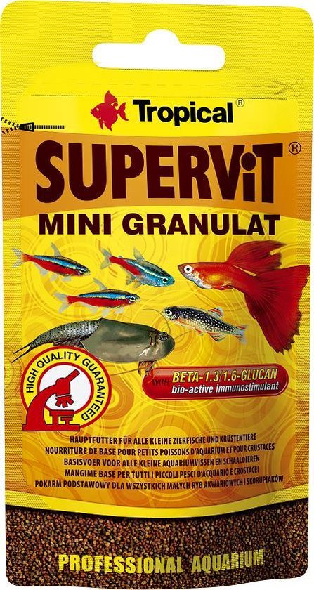 Tropical Supervit Mini Granulaat 10 gram | Aquarium Visvoer