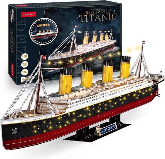 National Geographic 3D Puzzel Titanic Led cadeau geven