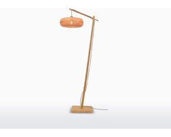 GOOD&MOJO Vloerlamp Palawan - Bamboe - 68x40x176cm - Scandinavisch,Bohemian - Staande lampen voor Woonkamer - Slaapkamer