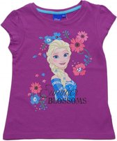 Disney Frozen | T-shirt | Elsa | Paars | 116 cm | 6 jaar | 100% Katoen