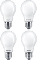 4 stuks Philips LED lamp E27 10.5W 2700K Mat WarmGlow Cri90