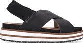 Woden Caroline Leather Sandalen - Dames - Zwart - Maat 42