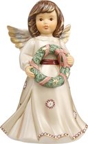 Goebel® - Kerst | Decoratief beeld / figuur "Engel Welkom" | Aardewerk, 14cm