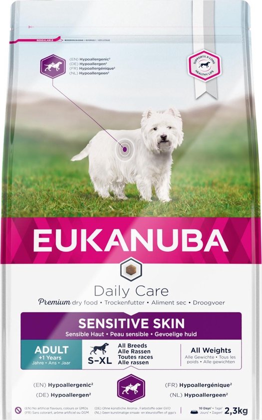 Eukanuba Daily Care Medium Breed Sensitive Skin 2 3 Kg Bol