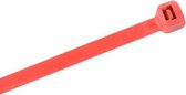 Kabelbinders 3,6 x 140 mm   -   rood   -  zak 100 stuks   -  Tiewraps   -  Binders