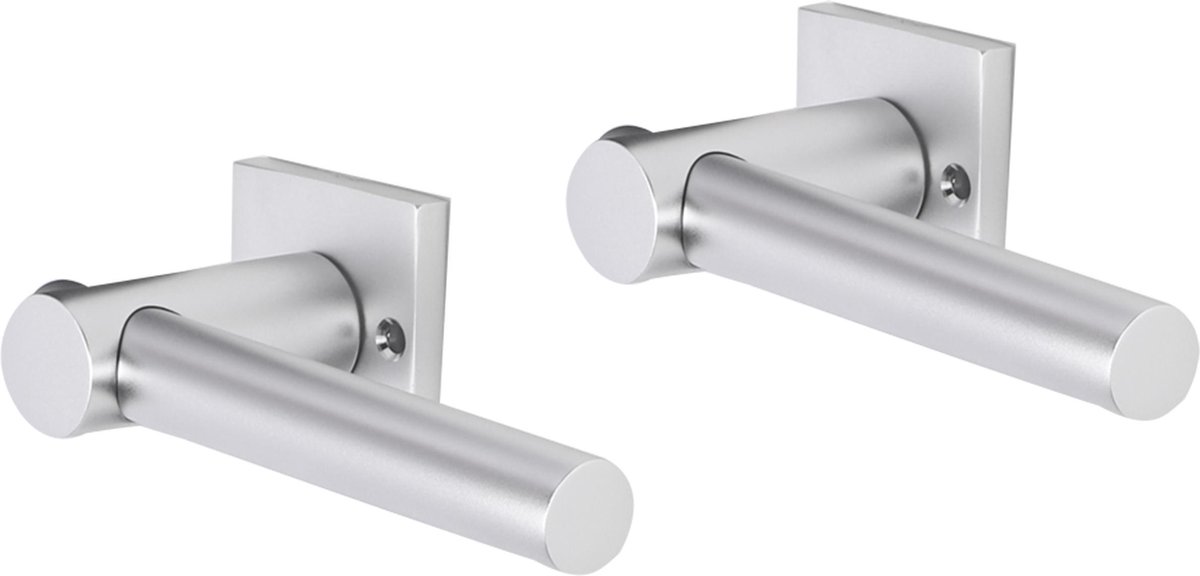 Deurkruk - Impresso Dover - Voor binnen - Vierkant met schroeven - Aluminium - 2 stuks