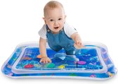Waterspeelmat Baby - Opblaasbaar Speelgoed - Speelmat met Water - Babyshower en Kraamcadau - 66 x 50cm - Blauw