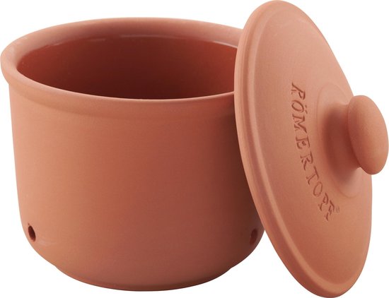 Römertopf Pot D'Ail Céramique Blanc 0,2 Kg - Conservation Optimale Origine Allemagne