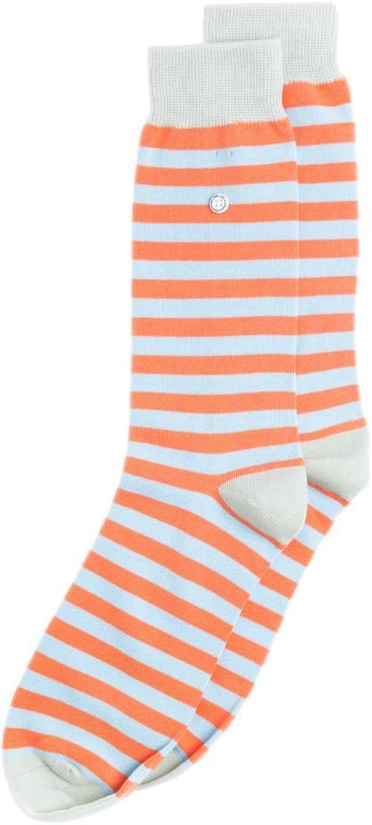 Alfredo Gonzales unisex sokken harbour stripes oranje & wit