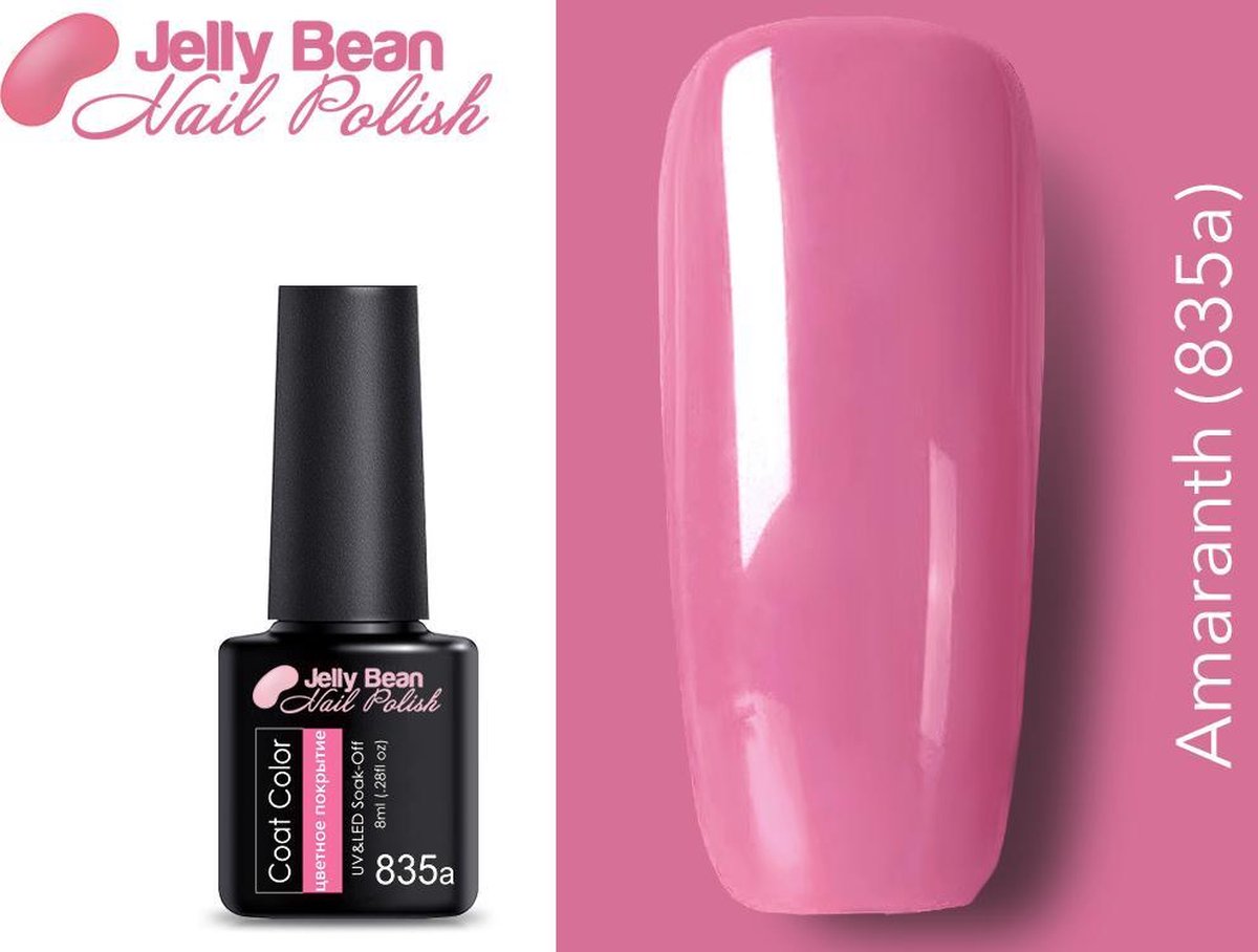 Jelly Bean Nail Polish Gel Nagellak SALE - Gellak - Amaranth (835a) - UV Nagellak 8ml