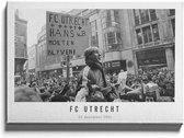 Walljar - FC Utrecht supporters '81 - Zwart wit poster