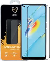 Oppo A54 screenprotector, MobyDefend gehard glas screensaver, Zwarte randen | Screen Protector / Glasplaatje Geschikt Voor: Oppo A54