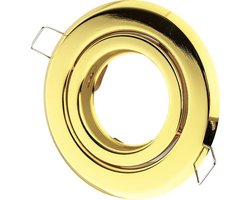 Groenovatie Inbouwspot - Rond - Kantelbaar - GU10 Fitting - Ø 100 mm - Goud