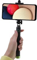 Shop4 - Samsung Galaxy A02s Selfie Stick Bluetooth Groen
