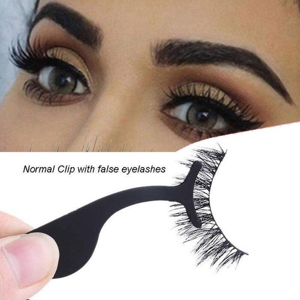 Goedkoopste Pincet tang voor nepwimpers-Valse Wimpers Tang - Herbruikbare Wimpers-Tang Beauty Tools-wimperkruller Valse wimpers-Zwart