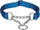 Trixie halsband hond premium choker royal blauw - 45-70x2,5 cm - 1 stuks