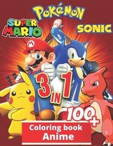 3 in 1 Anime Coloring Book