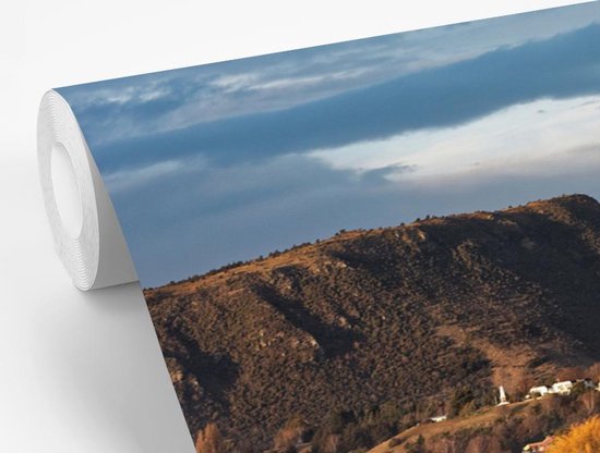 Reflet de saules d'automne dans le lac Wanaka en Nouvelle-Zélande papier peint photo vinyle largeur 360 cm x hauteur 240 cm - Tirage photo sur papier peint (disponible en 7 tailles)