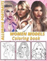 alluring portraits women models coloring book