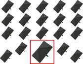 AMIG – Stalen Stoffeernagels Siernagels Meubelnagels Sierspijkers – 40 x 40 x 33mm - Pyramidevorm – Zwart – Rustiek Ornament - 20 stuks