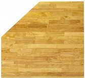 HBM 87 cm massief houten hoek werkblad voor werkplaatsinrichting