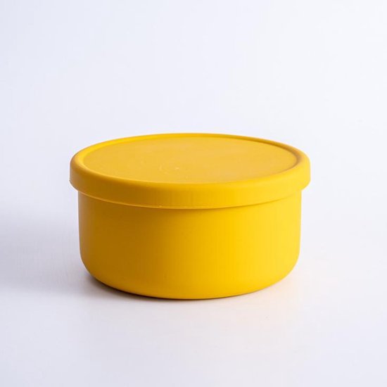 trus. - set van 2 siliconen bakjes - to go lunchbox - geel - vershoudbakjes  - anti lek | bol.com
