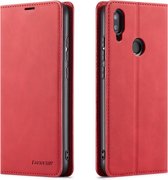 Voor Geschikt voor Xiaomi Redmi Note 7 Pro Forwenw Dream Series Oil Edge Strong Magnetism Horizontal Flip Leather Case with Holder & Card Slots & Wallet & Photo Frame (Red)
