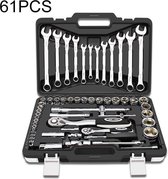 61 STUKS Ratchet Wrench Set Car Repair Combination Hardware Toolbox