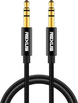 REXLIS 3629 3,5 mm mannelijke naar mannelijke auto stereo vergulde jack AUX audiokabel voor 3,5 mm AUX standaard digitale apparaten, lengte: 10 m