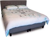 Bed4less Boxspring 180 x 200 cm - Met Matras - Tweepersoons - Grijs