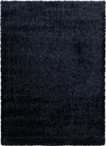 Extra hoogpolig shaggy vloerkleed Brilliant - black - 140x200 cm