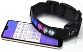 Honden Smart Halsband Smart LED USB oplaadbaar bluetooth connect met smartphone halsband