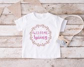 T-shirt Welcome Spring Wit Maat 104