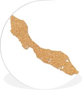 illustration de Curaçao en liège Assiette en plastique cercle mural ⌀ 60 cm - impression photo sur cercle mural / cercle vivant (décoration murale)