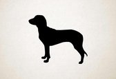 Silhouette hond - Schweizerischer Niederlaufhund - L - 75x89cm - Zwart - wanddecoratie